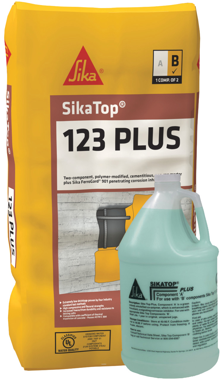 White Cap | Sika SikaTop .39CUFT 123 Plus Kit Repair Mortar